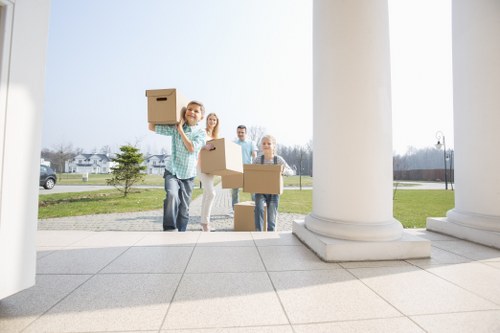 Local movers preparing a home removal in Romford