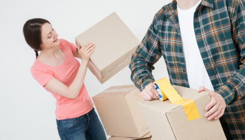 Commercial man with van removal support for Romford businesses