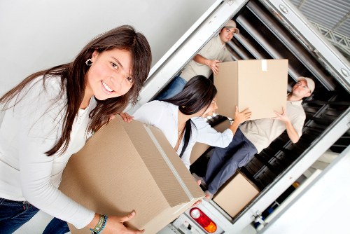 Local office relocation team working in Romford business area