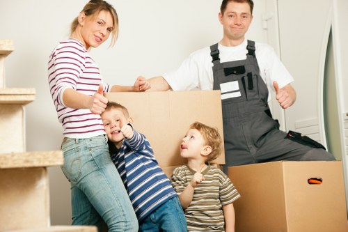 Furniture being moved from a family home in Romford